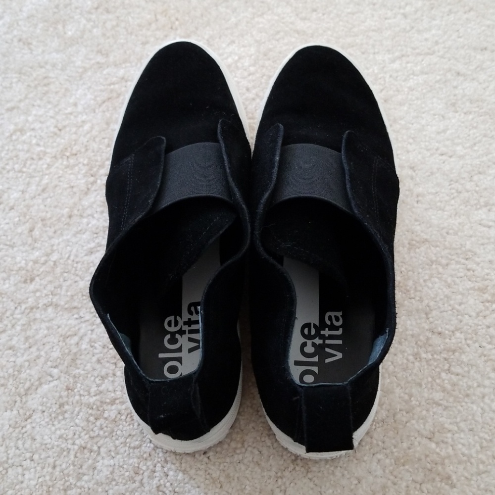 Dolce Vita Suede Platform Slip Sneakers Size 7.5